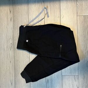 Figs Black Track Pants